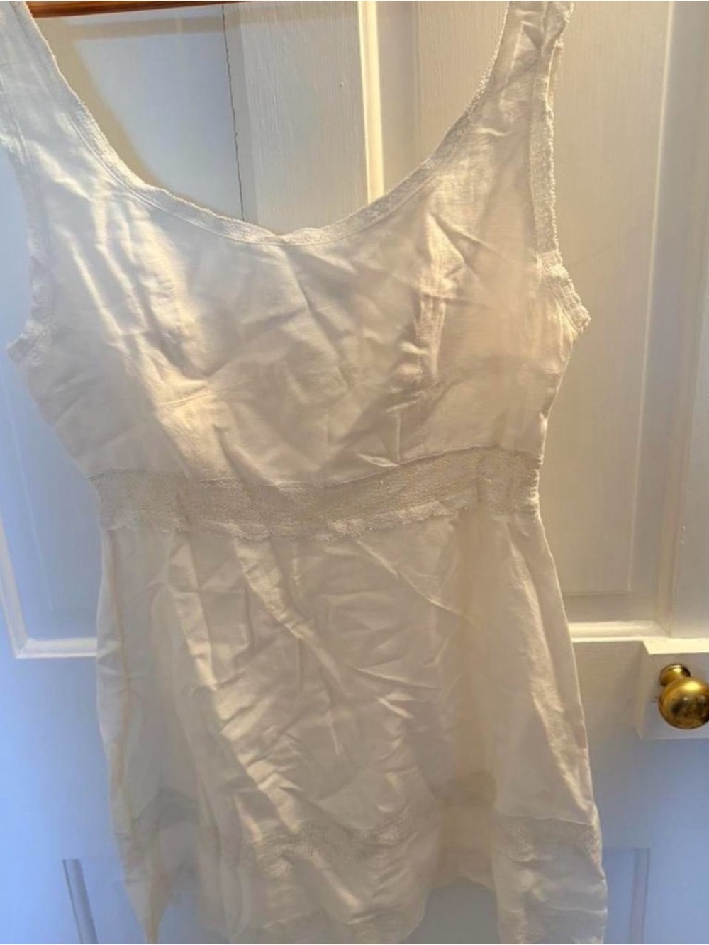 Rixo Ronan Linen Mini Dress Cream - Picture 4 of 4